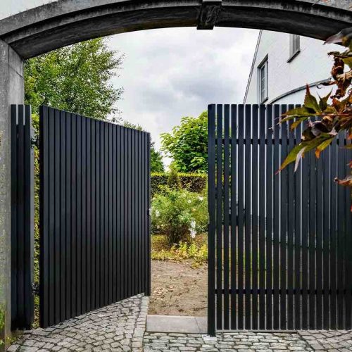 metalen draai poort
