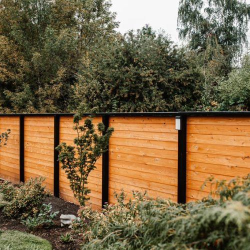 Houten omheining